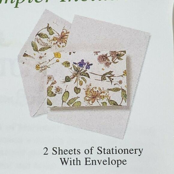 Hallmark Nature's Sketchbook Sampler Marjolein Bastin 2 Cards & Stationery 1994 - Picture 5 of 8